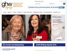Tablet Screenshot of healthwriters.com